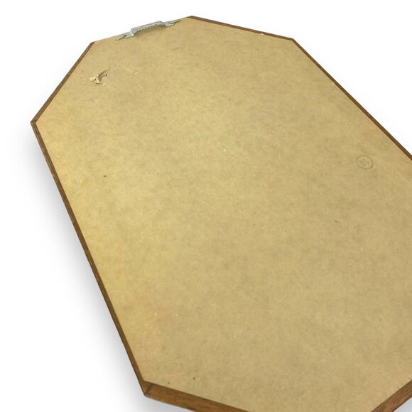 Kathleen Casey 1980s Framed Pictures Boy Girl‎ Hexagon 2 PC Vintage Decor A18G - Picture 9 of 12